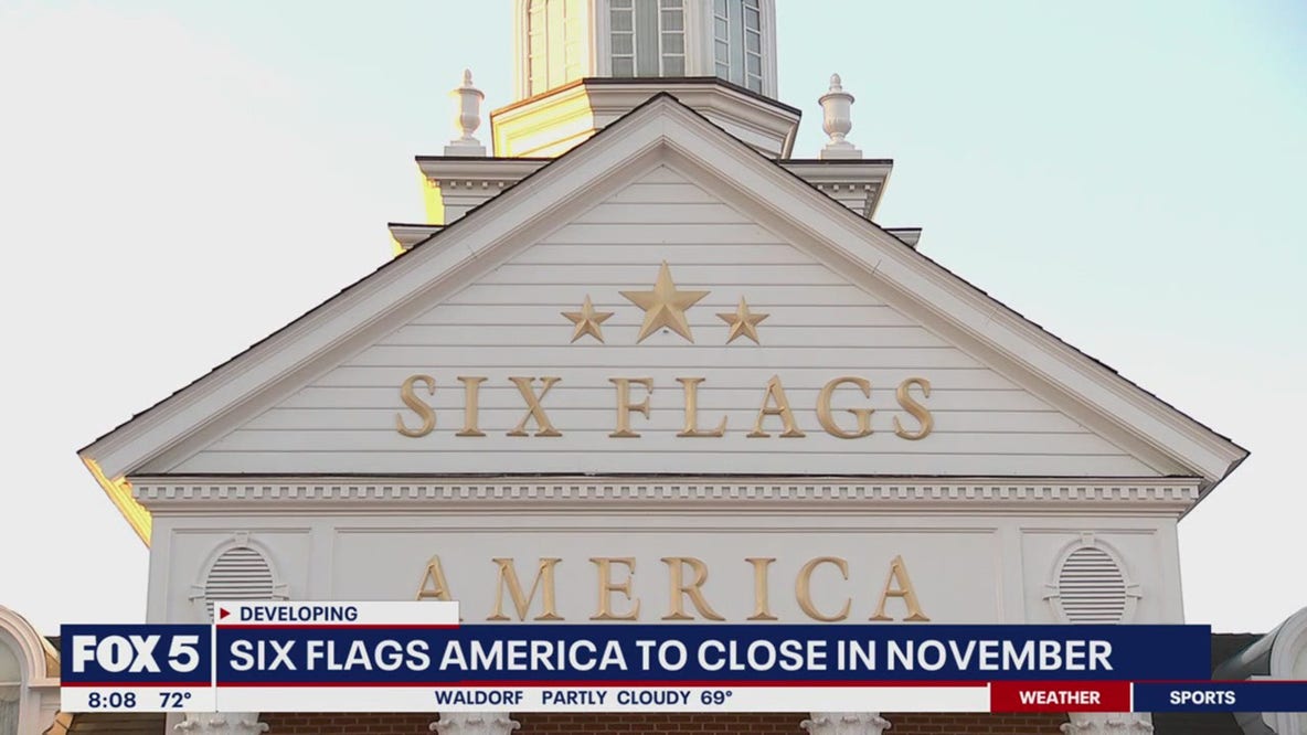 Six Flags America in Maryland to close in November 2025
